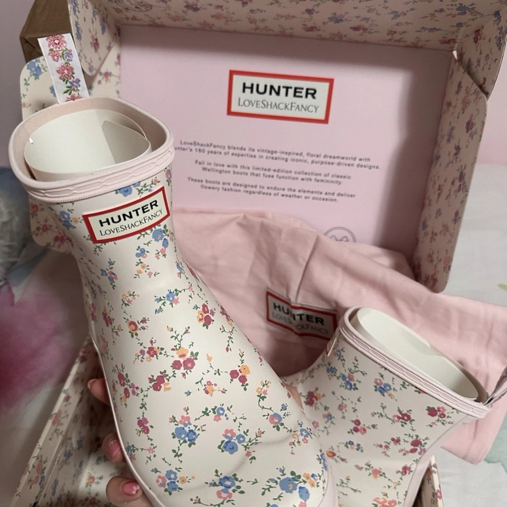 Hunter x LoveShackFancy Short Rain Boots